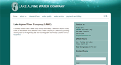 Desktop Screenshot of lakealpinewater.com