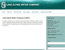 Tablet Screenshot of lakealpinewater.com